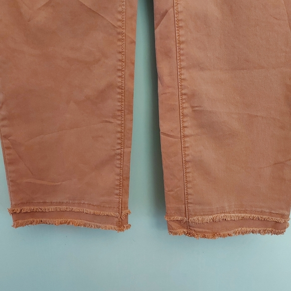 LOFT Frayed Girlfriend Chinos Soft Sienna Pants - Picture 8 of 13